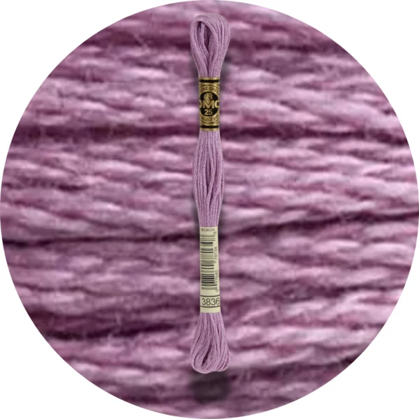 DMC Mouliné Spécial 25 Broderigarn, Ensfarvet, Blå/Lilla nuancer